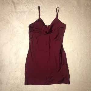 NEW Burgundy cowl dress size 4 from Missguided